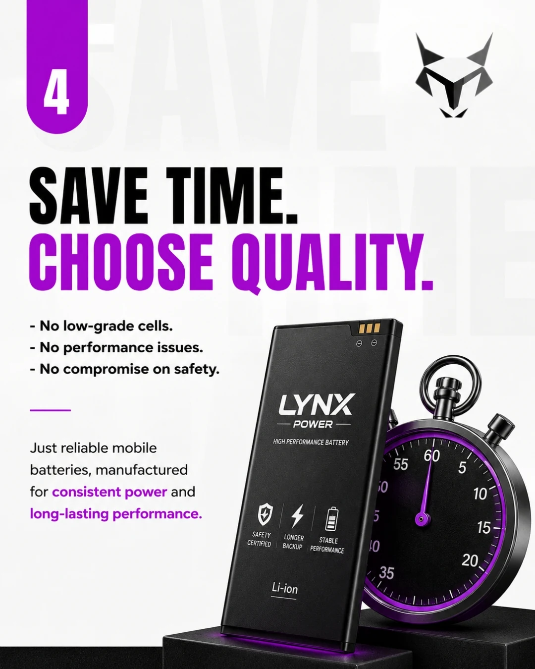 Save time. Choose quality. — campaign 4